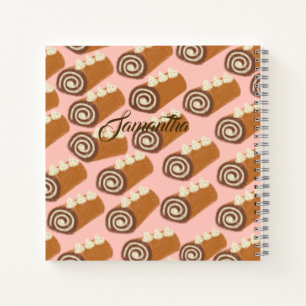 Chocolate Roll Cake Notizblock