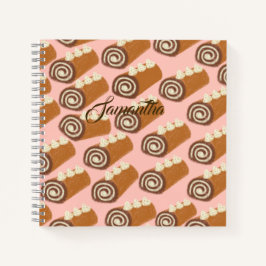 Chocolate Roll Cake Notizblock