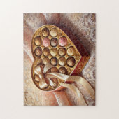 Chocolate Romantic Treasures Heart Box Puzzle (Vertikal)