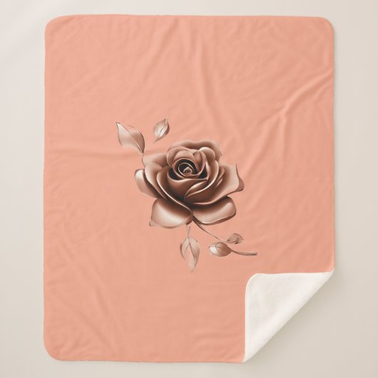 Chocolate Rose Glaze Sherpadecke (Vorderseite)