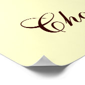 Chocolate Runner Duck Family Poster (Ecke)