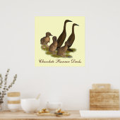 Chocolate Runner Duck Family Poster (Küche)