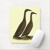 Chocolate Runner Ducks Mousepad (Mit Mouse)