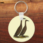 Chocolate Runner Ducks Schlüsselanhänger (Vorderseite)