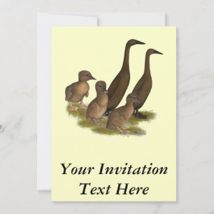 Chocolate Runner Entenfamilie Einladung