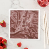 Chocolate Satin-Personalisiert-Dinner-Napkins Serviette (Beispiel)