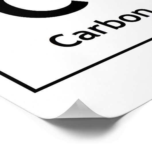 CHoCoLaTe Science Periodic Table Wordelements Poster (Ecke)