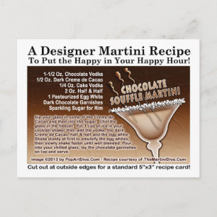 Chocolate Souffle Martini Rezept Postkarte