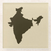 Chocolate Spice Moods Indien Glasuntersetzer (Vorderseite)