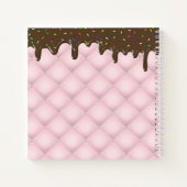 Chocolate Sprinkle Cake Monogram Sketchbook Notebo Notizblock (Rückseite)