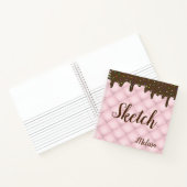 Chocolate Sprinkle Cake Monogram Sketchbook Notebo Notizblock (Innenseite)