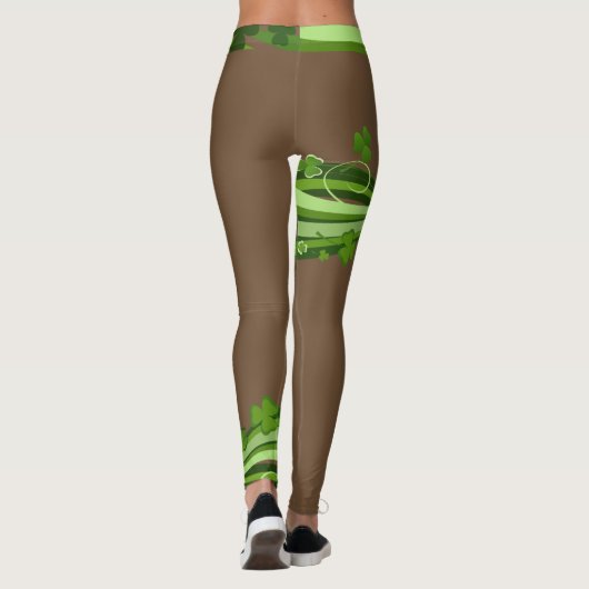 Chocolate St Patrick's Day Leggings Patrick Pants (Rückseite)