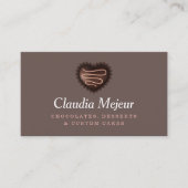 Chocolate Store Elegante Desserts Visitenkarte (Vorderseite)