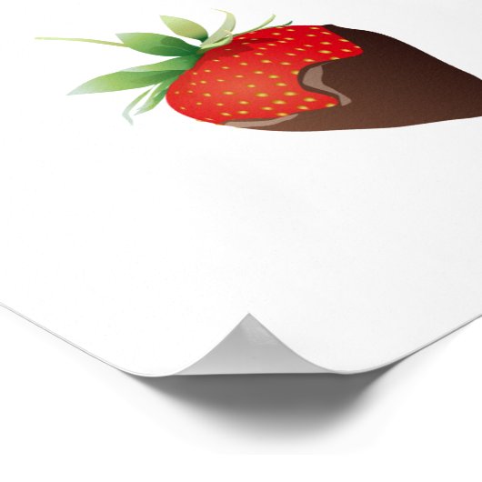 Chocolate Strawberry Poster (Ecke)