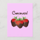 Chocolate Strawberry Postkarte (Vorderseite)