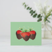 Chocolate Strawberry Postkarte (Stehend Vorderseite)