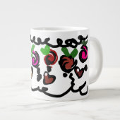 Chocolate Strawberry's valentine  Jumbo-Tasse (Vorderseite Rechts)