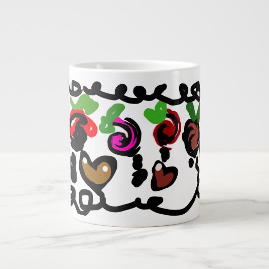 Chocolate Strawberry's valentine  Jumbo-Tasse (Vorderseite)