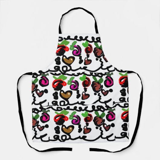 Chocolate Strawberry's valentine  Schürze (Vorderseite)