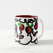 Chocolate Strawberry's valentine  Zweifarbige Tasse (VorderseiteRechts)