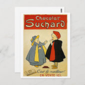 Chocolate Suchard 2 Vintage Ad Postkarte (Vorne/Hinten)
