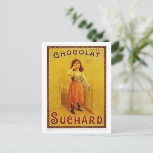 Chocolate Suchard Vintage Ad Postkarte (Stehend Vorderseite)
