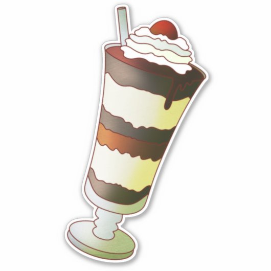 Chocolate Sundae Aufkleber (Vorderseite)