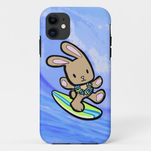 Chocolate Surfing Bunny iPhone 5 Casemate Case-Mate iPhone Hülle (Rückseite)