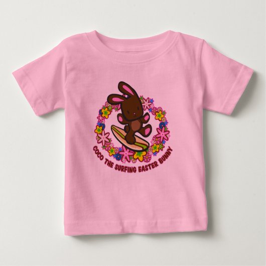 Chocolate Surfing Osterfest Sonnige T - Shirt (Vorderseite)