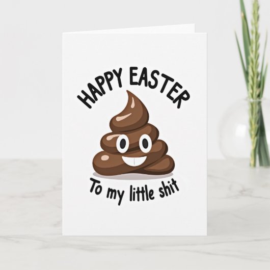 Chocolate Swirl Easter Card Karte (Vorderseite)