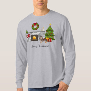 Chocolate & Tan Dapple Kurzhaar-Dachshund - Weihna T-Shirt