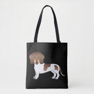 Chocolate & Tan Pied Kurzhaar-Dachshund - Schwarz Tasche