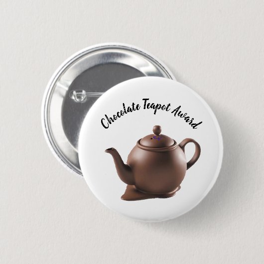Chocolate Teapot Award Button (Vorne & Hinten)