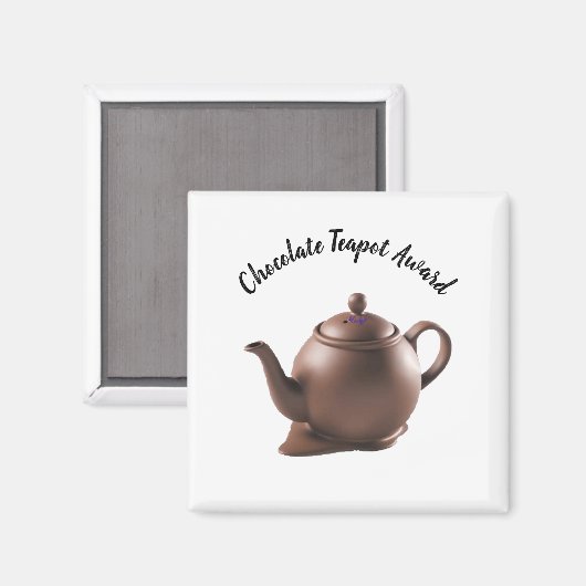Chocolate Teapot Award Magnet (Vorderseite/Rückseite)