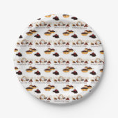 Chocolate Time Muster Pappteller (Vorderseite)