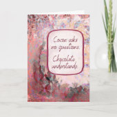 Chocolate Understands - Chocolate Encouragement Karte (Vorderseite)