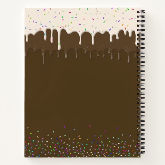 Chocolate Vainilla Frosting & Sprinkle Recipe Notizblock (Rückseite)