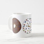 Chocolate Vanilla Strawberry Donut Doughnut Feinsc Kaffeetasse (Vorderseite Links)