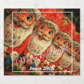 Chocolate Weihnachtsschrift Schaumweinetikett (Einzelnes Label)