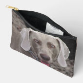 Chocolate-Weimaraner Zubehörtasche (Offen)