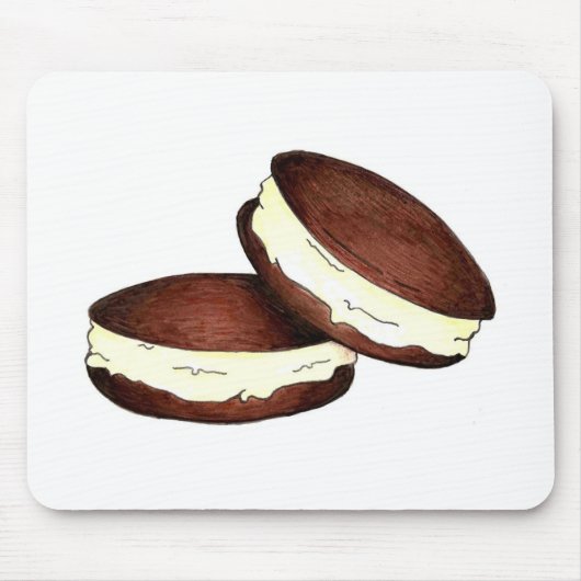 Chocolate Whoopie Pies Dessert Mouse Pad Mousepad (Vorne)