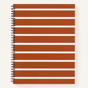 Chocolatebraun Streifen Design Notizblock