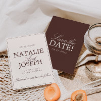 Chocolatebraune Creme-Old-Money-Luxus-Hochzeit Ers