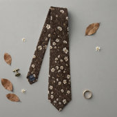 Chocolatebraune Wildblume Krawatte