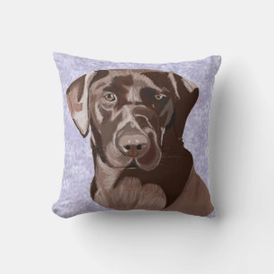 Chocolatebrauner Labrador Kissen
