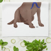 Chocolatebrauner Labrador Retriever Geschirrtuch (Gefaltet)