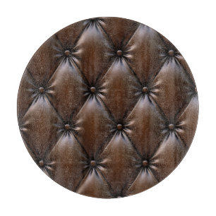Chocolateleder: Luxuriöse Polstertextur Schneidebrett