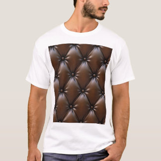 Chocolateleder: Luxuriöse Polstertextur T-Shirt