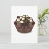 Chocolates Cup Einladungen (Stehend Vorderseite)