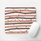 Chocolatey Stripes Mouse Pad Mousepad (Mit Mouse)